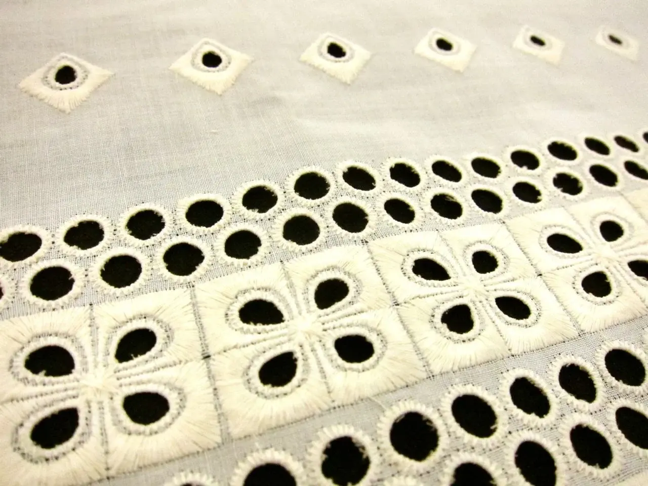 Cotton Eyelet in Ecru2