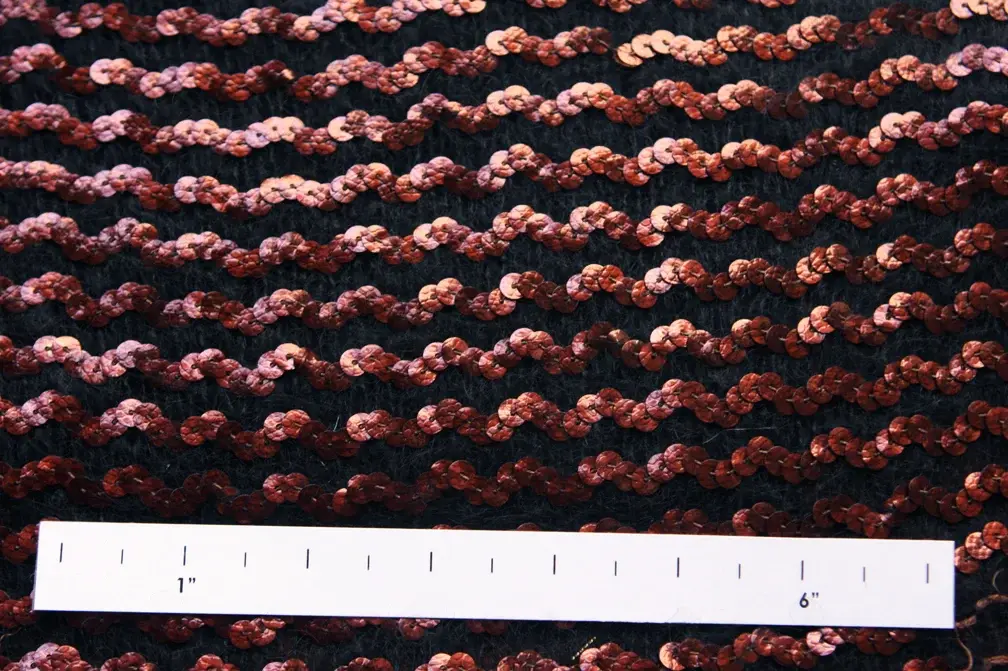 Sequins on Wool 1