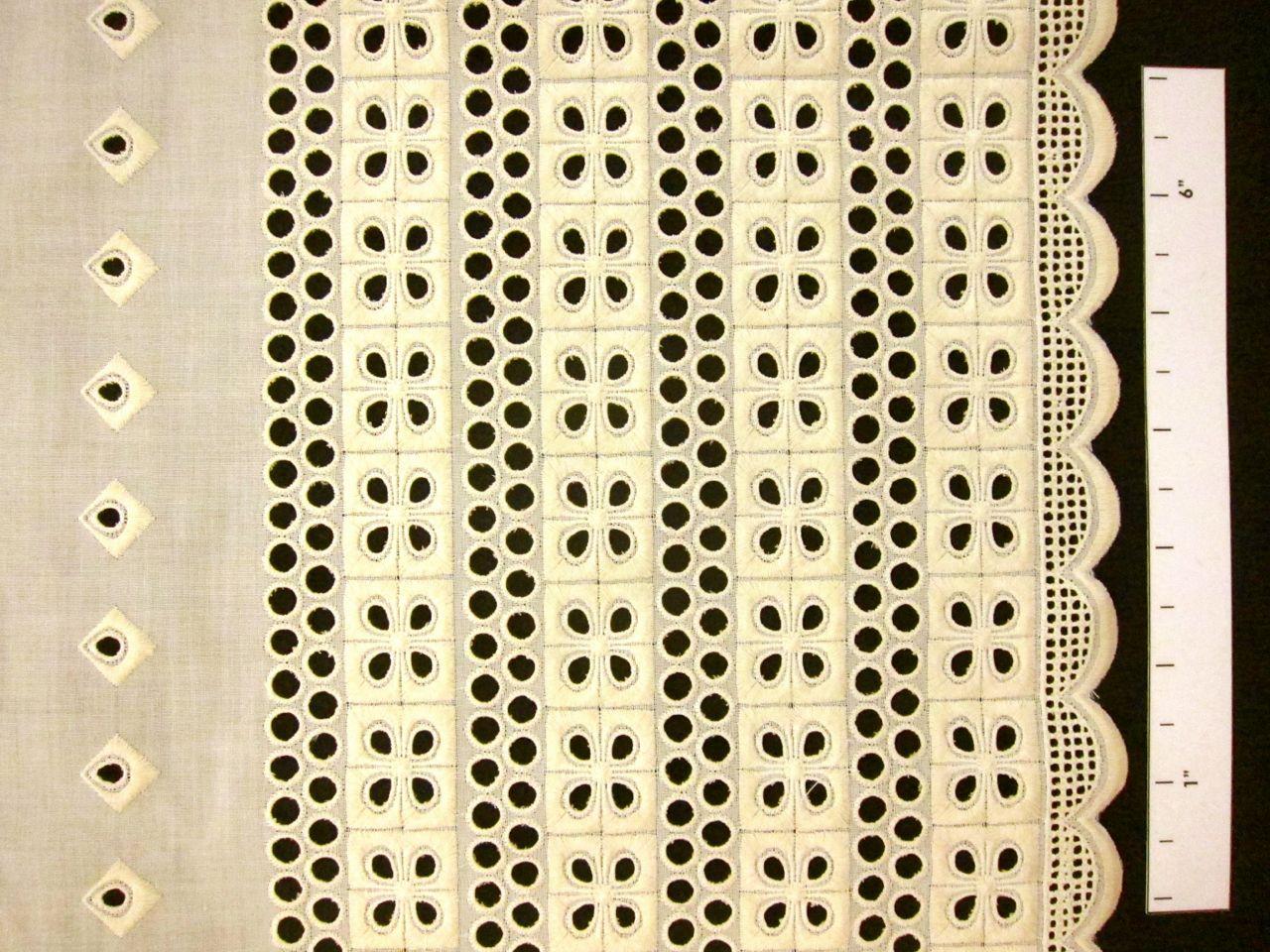 Cotton Eyelet in Ecru1