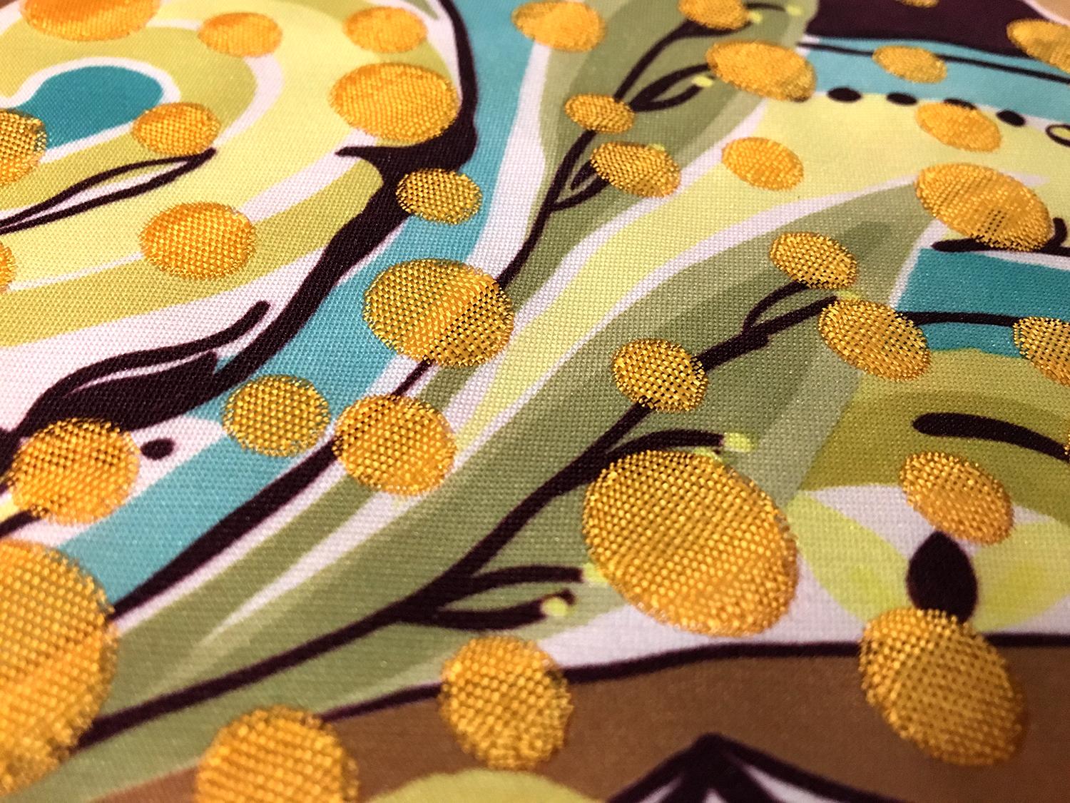 Printed Metallic Brocade2