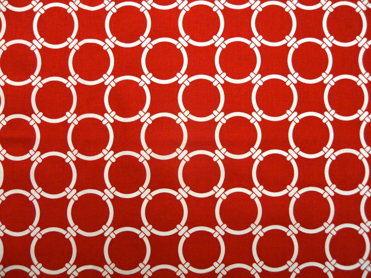 Cotton Canvas Chain Links Print0