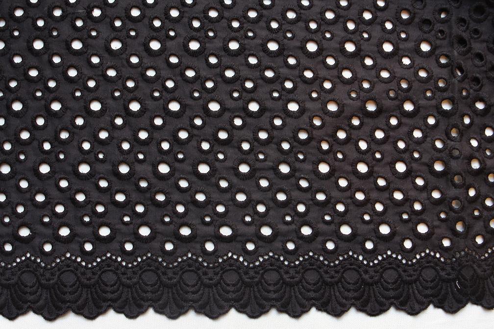 Cotton Eyelet in Black1
