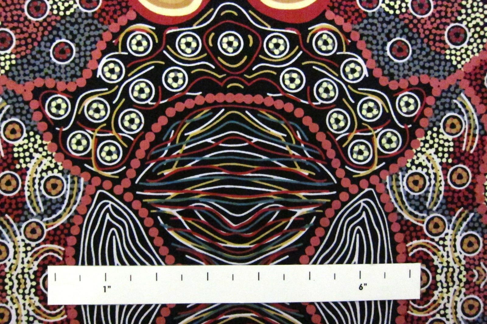 Australian Cotton Print With Aboriginal Motif1