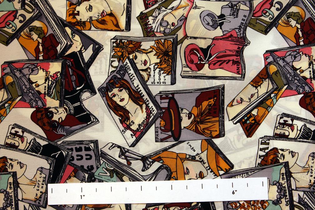 Printed Silk Crepe de Chine0