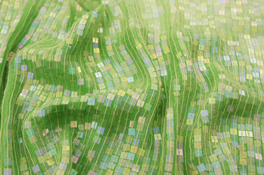 Sequins on Silk Chiffon3