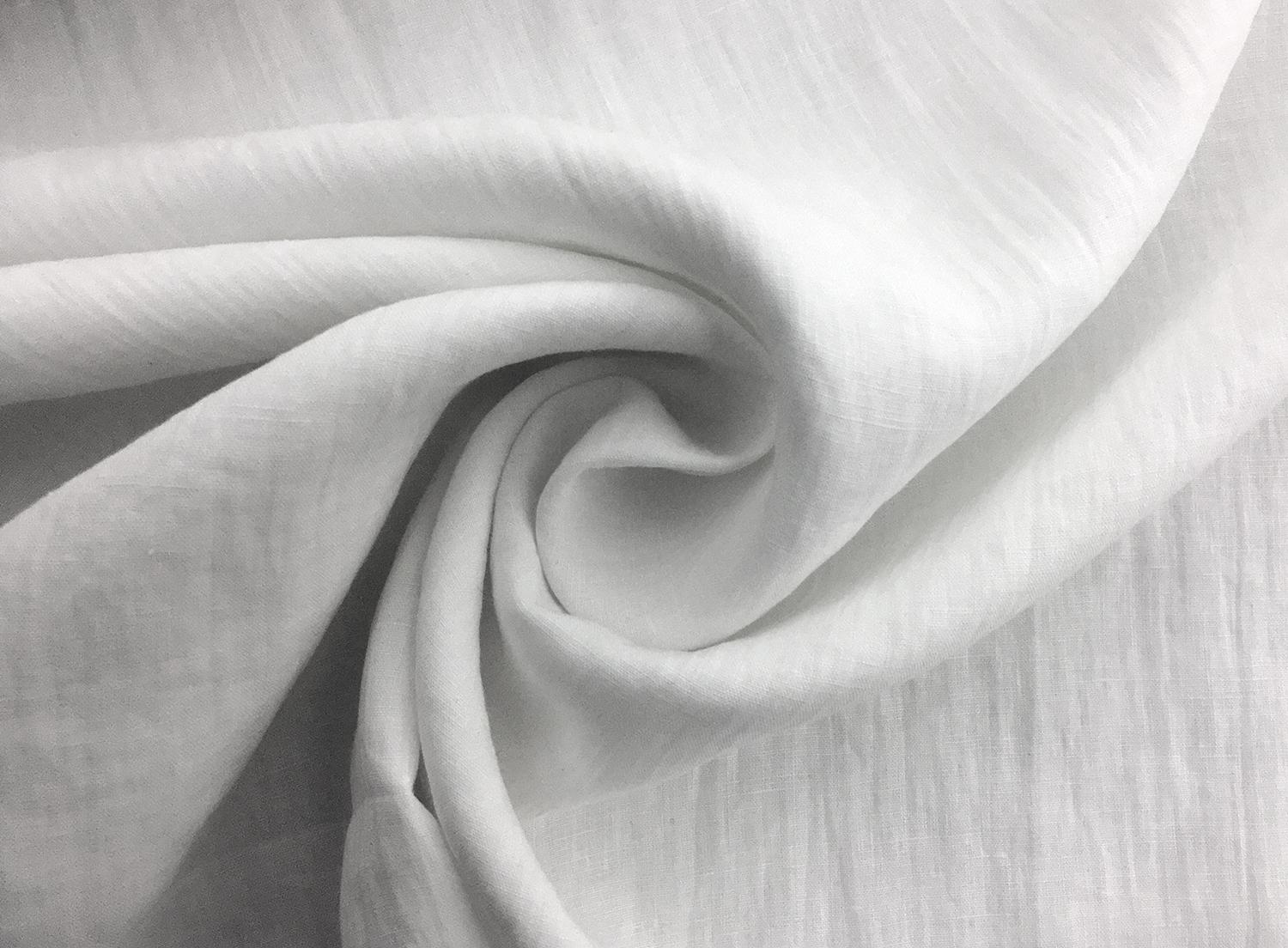 Washed Handkerchief Linen in White1