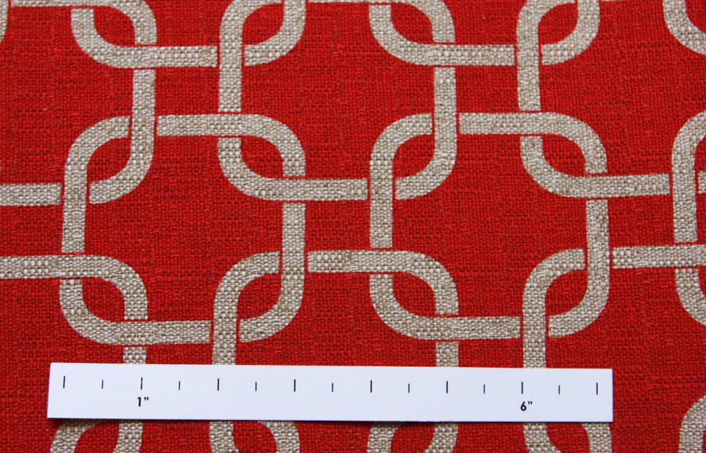 Cotton Rayon Upholstery Knots Print1