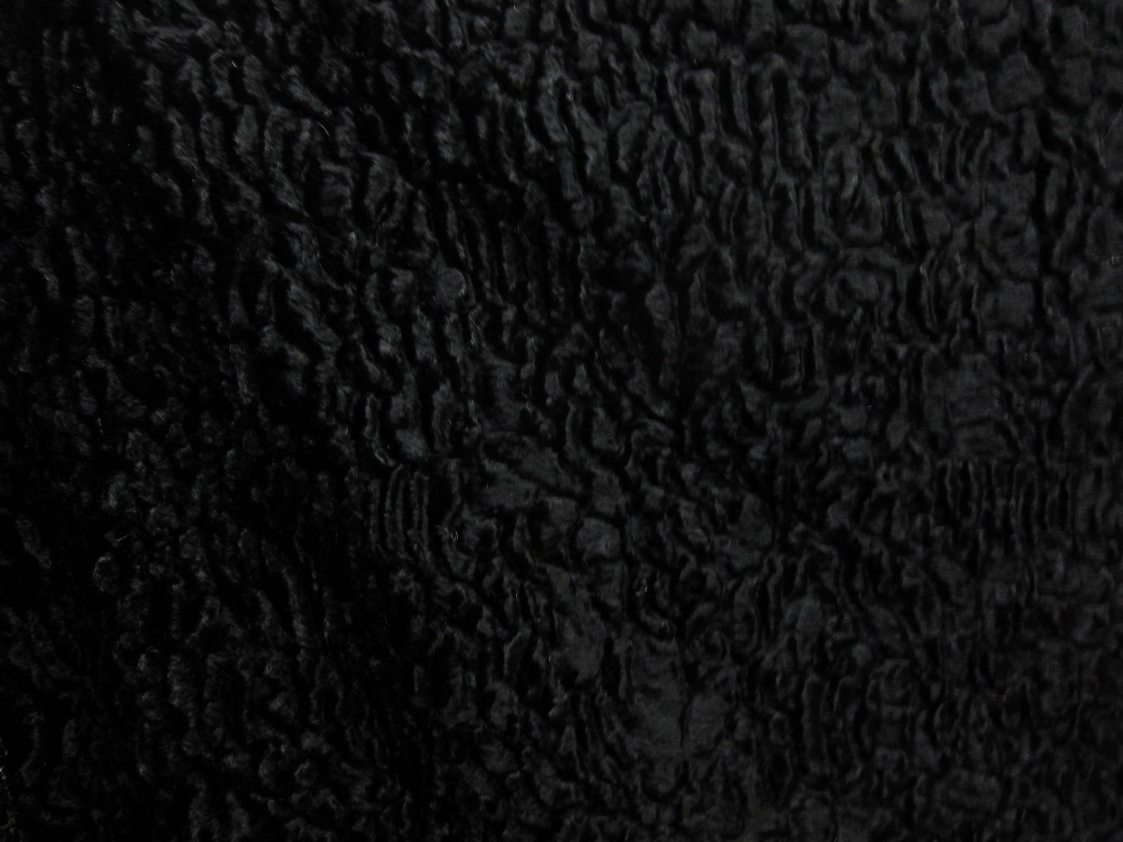 Persian Velvet Faux Fur in Black0