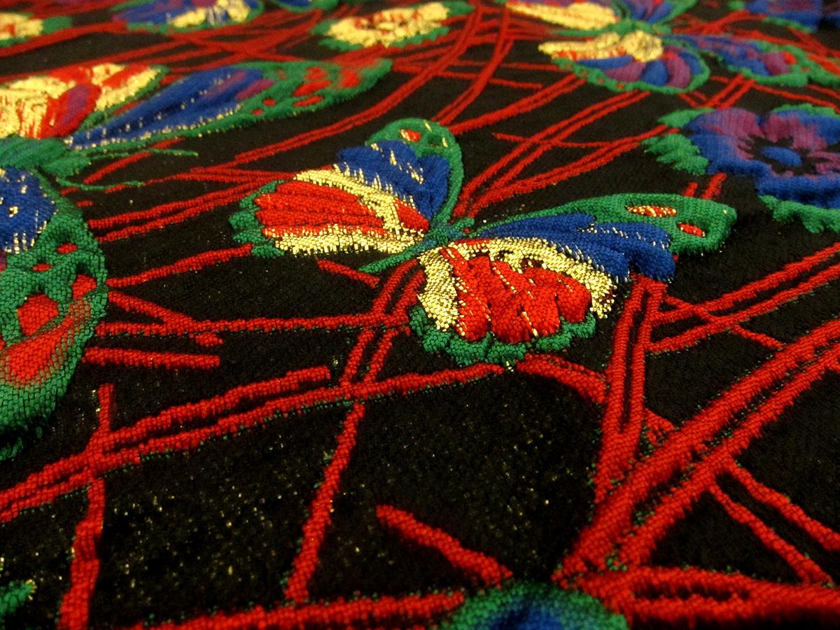 Silk Blend Metallic Cloqué1