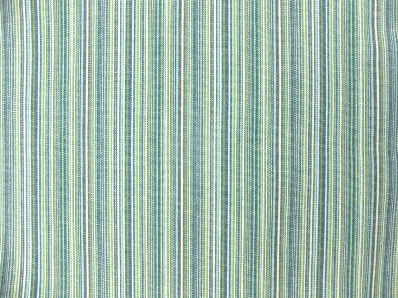 Cotton Woven Stripe in Caribe0
