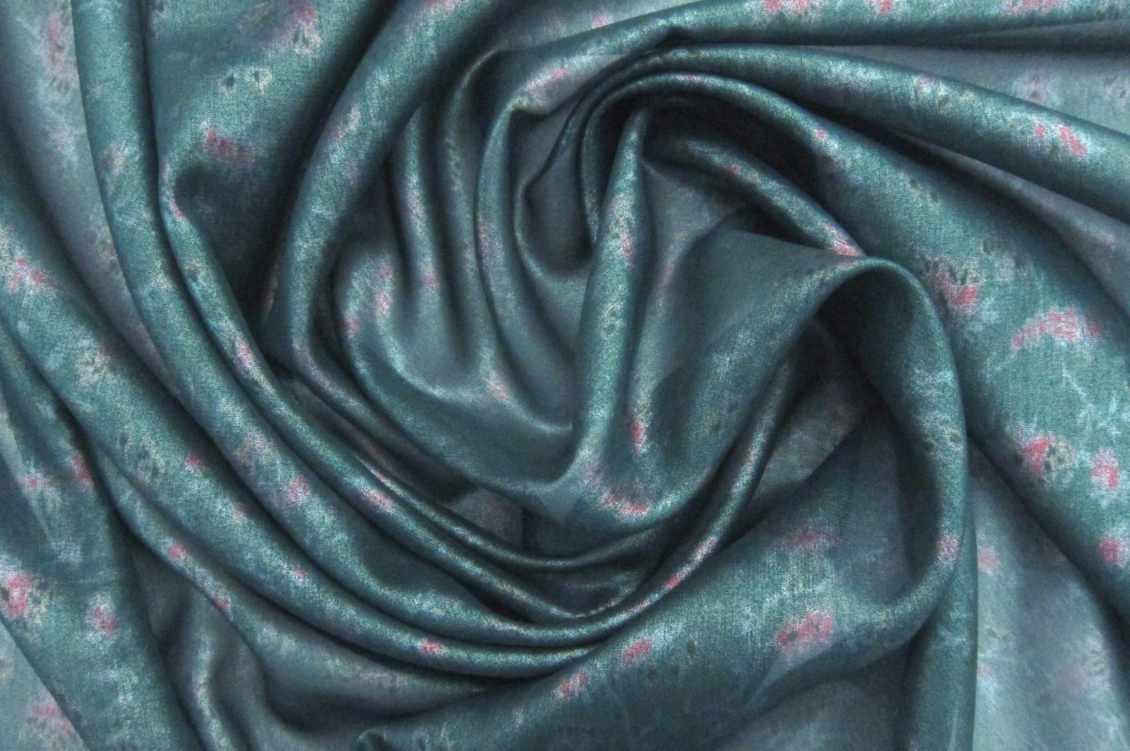 Printed Metallic Silk Chiffon3