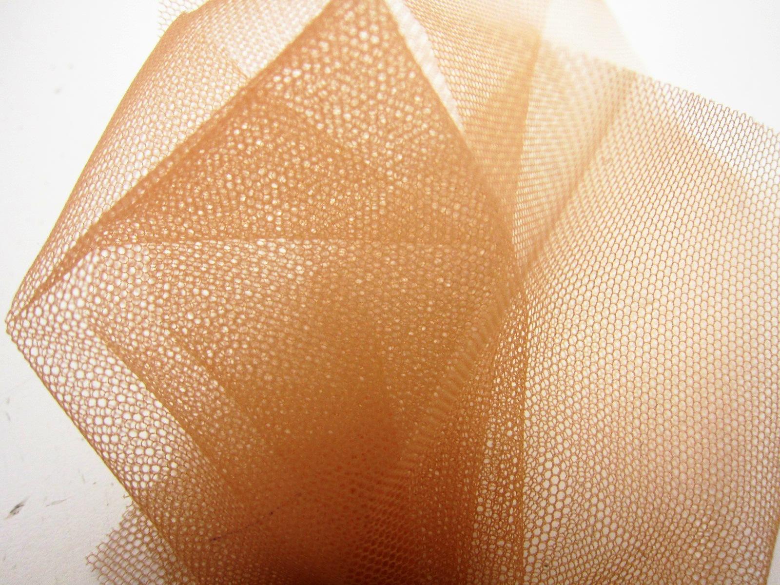 Italian Nylon Tulle in Biscotto1