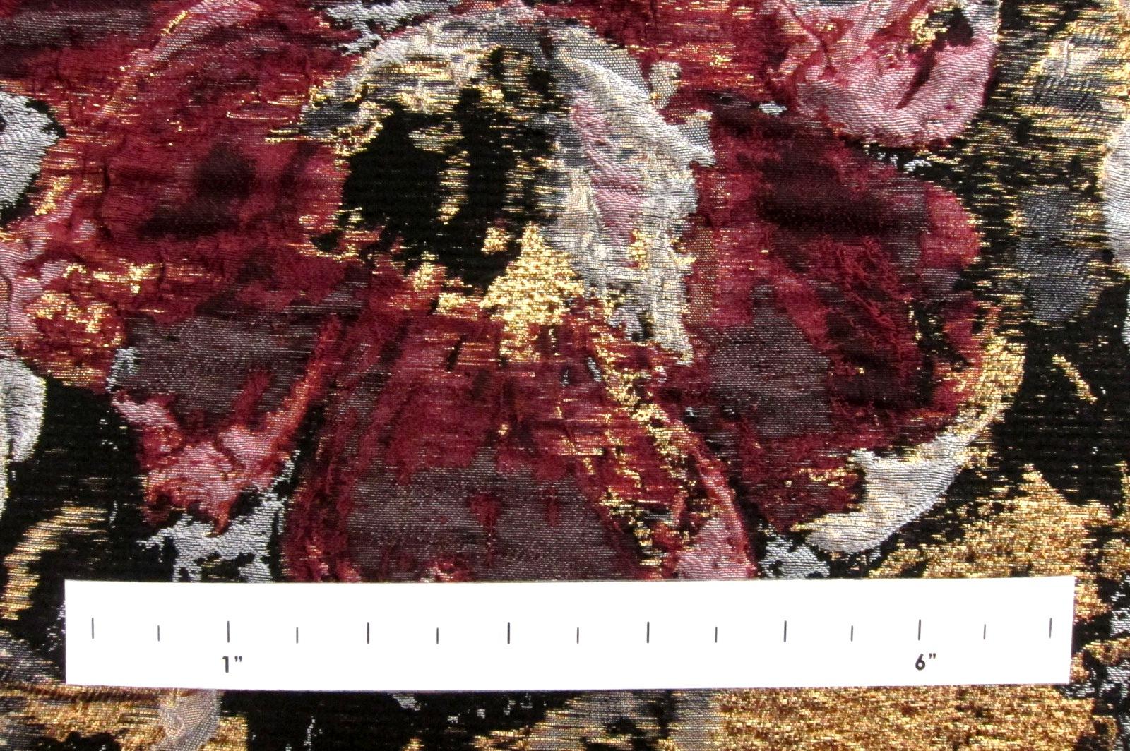 Silk Blend Metallic Cloqué1