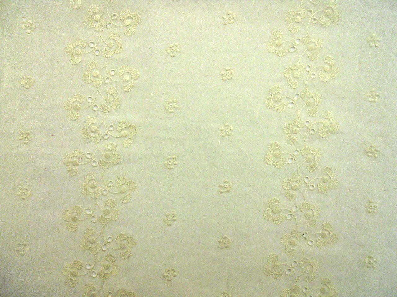 Swiss Cotton Voile Eyelet0