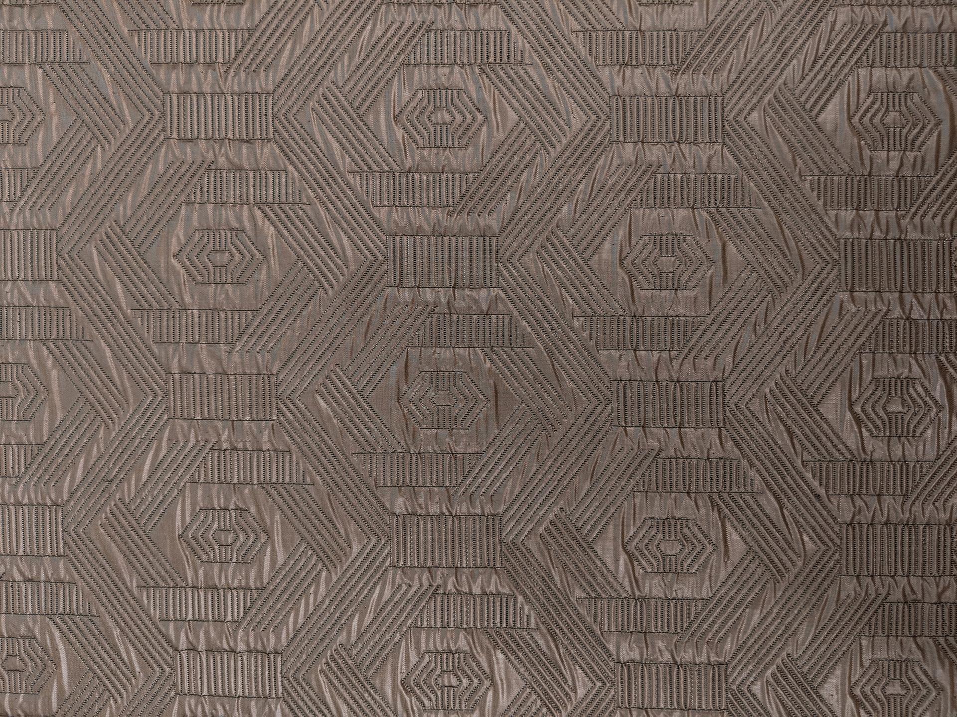 Poly Lurex Woven Brocade in Bronze