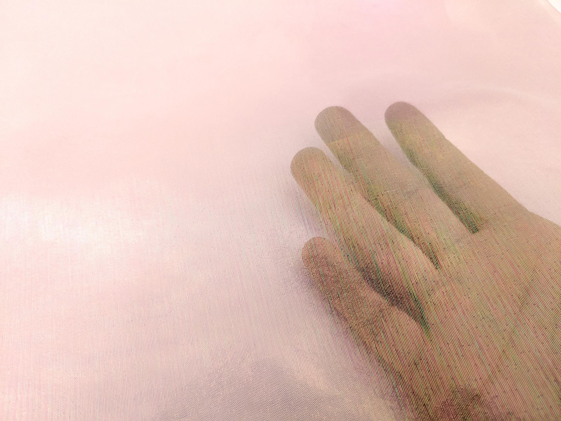 Sheer Opalescent Organza in Lilac