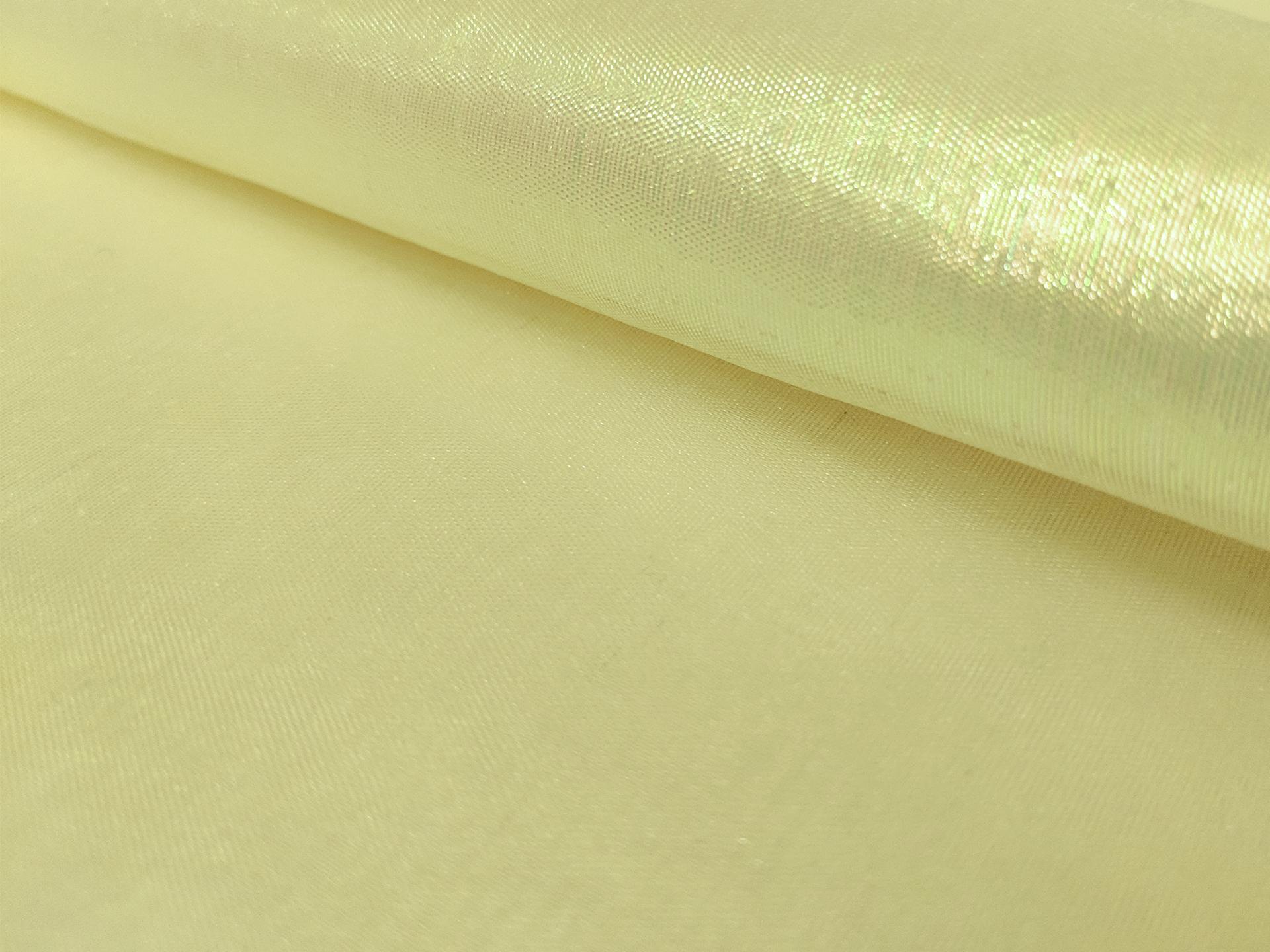 Sheer Opalescent Organza in Maize