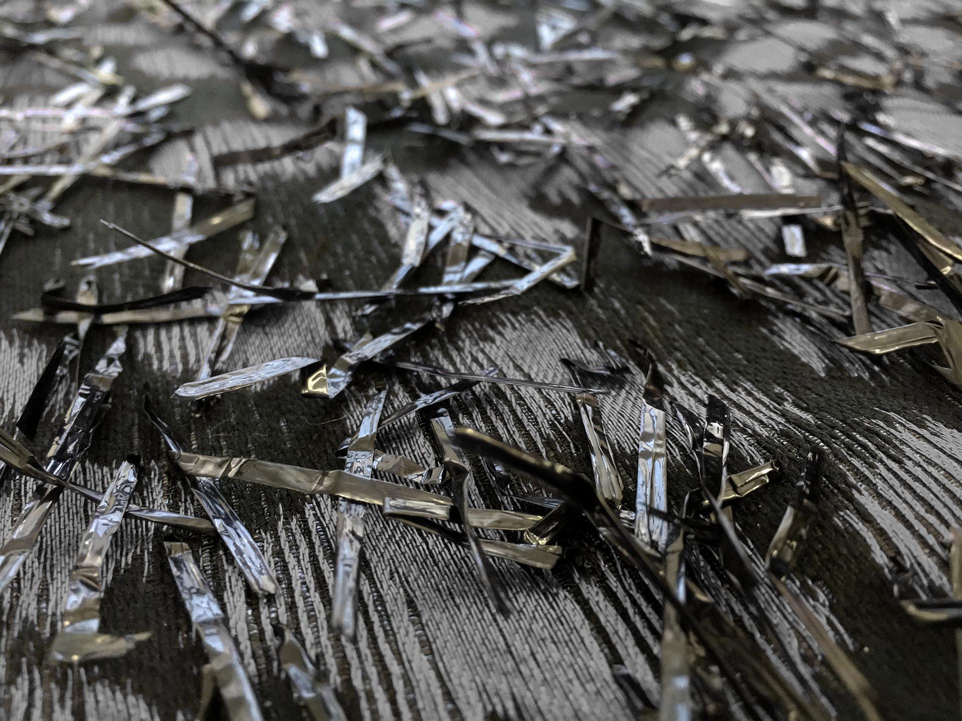 Silk Animal Print Jacquard with Raffia Eyelashes 