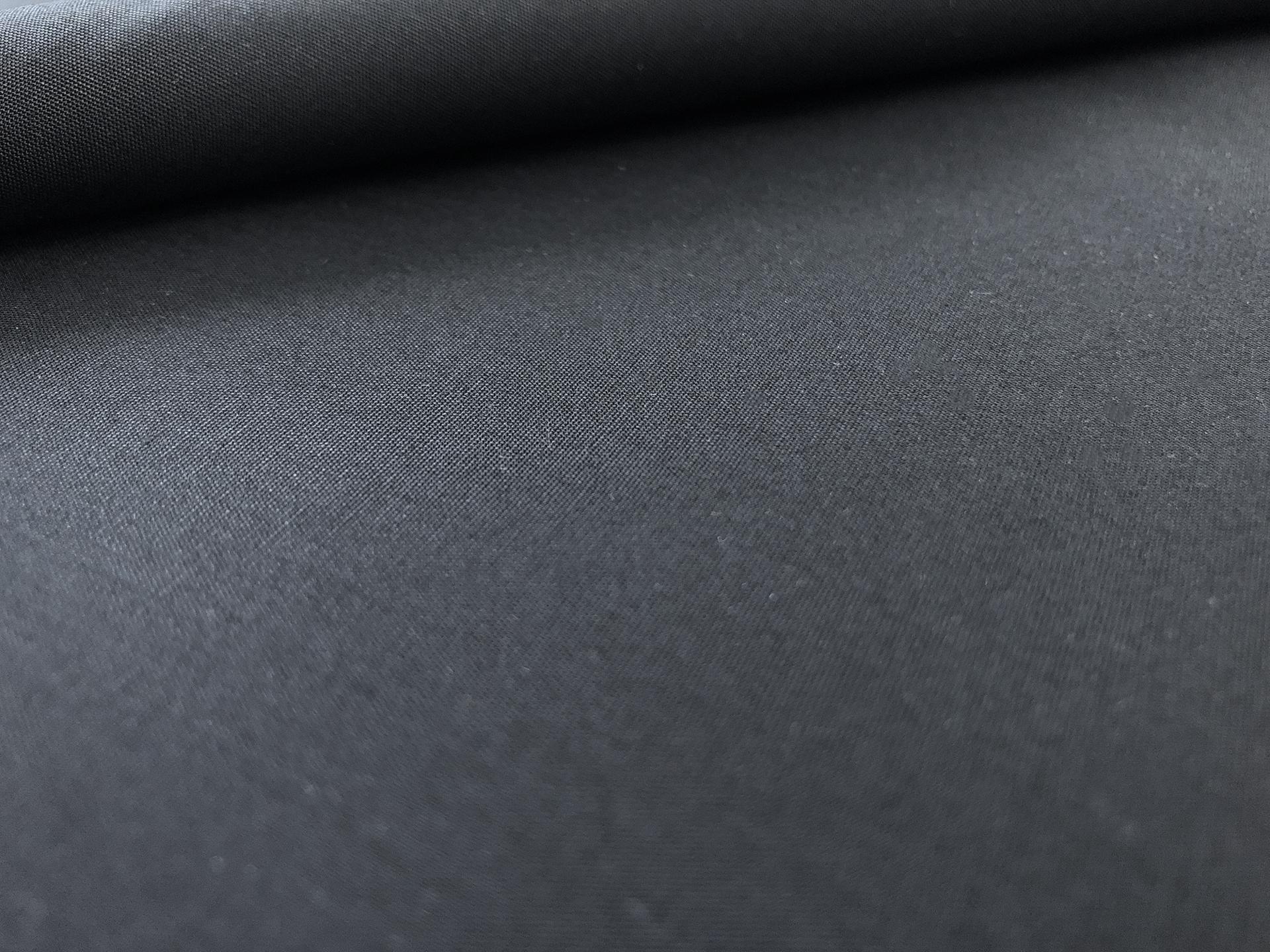 Imported Pima Cotton Broadcloth in Black