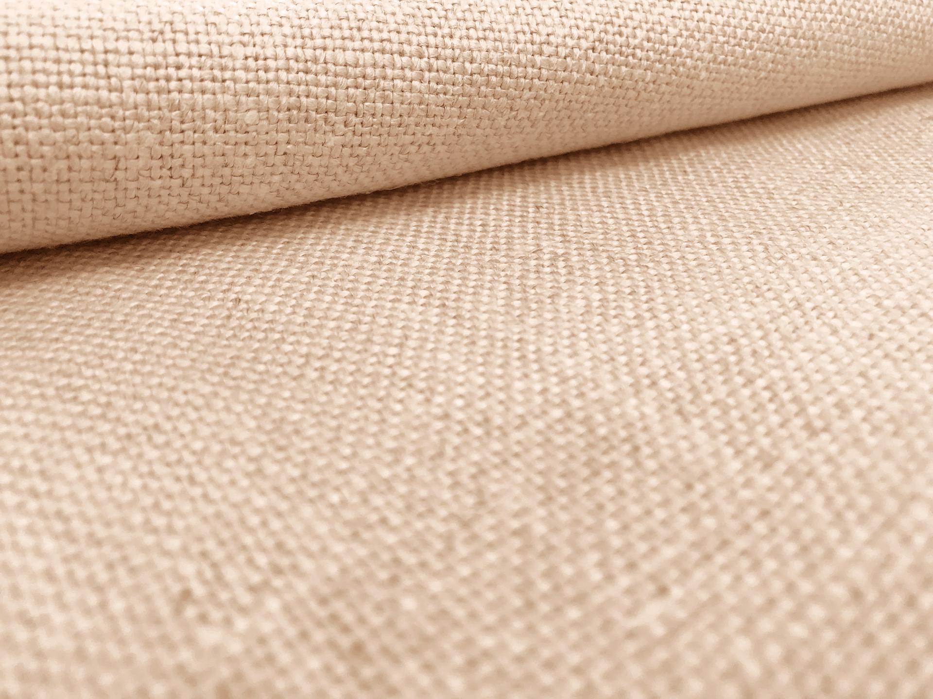 Belgian Sanforized Upholstery Linen in Sand