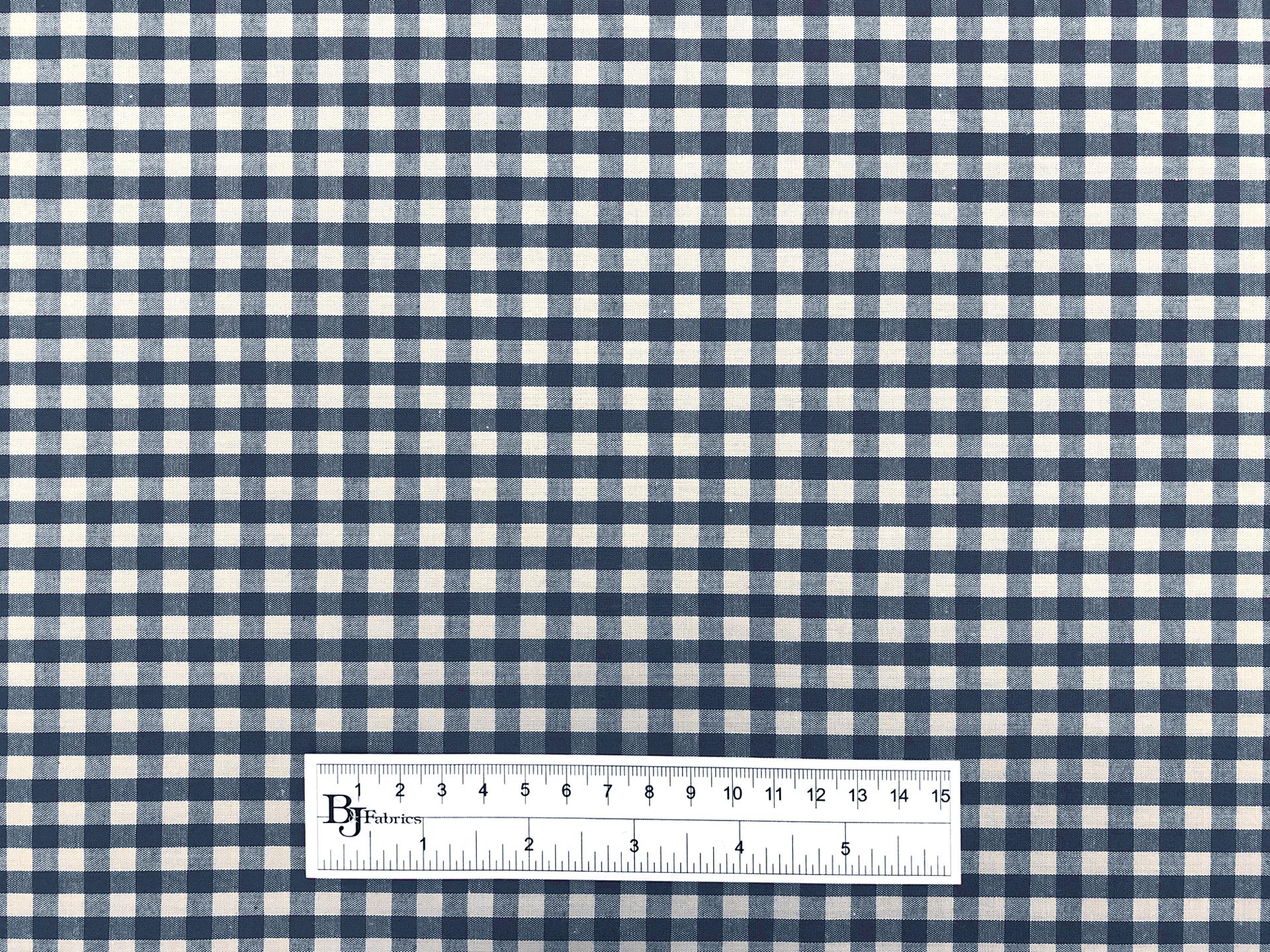 1/4" Cotton Gingham in Teal Blue