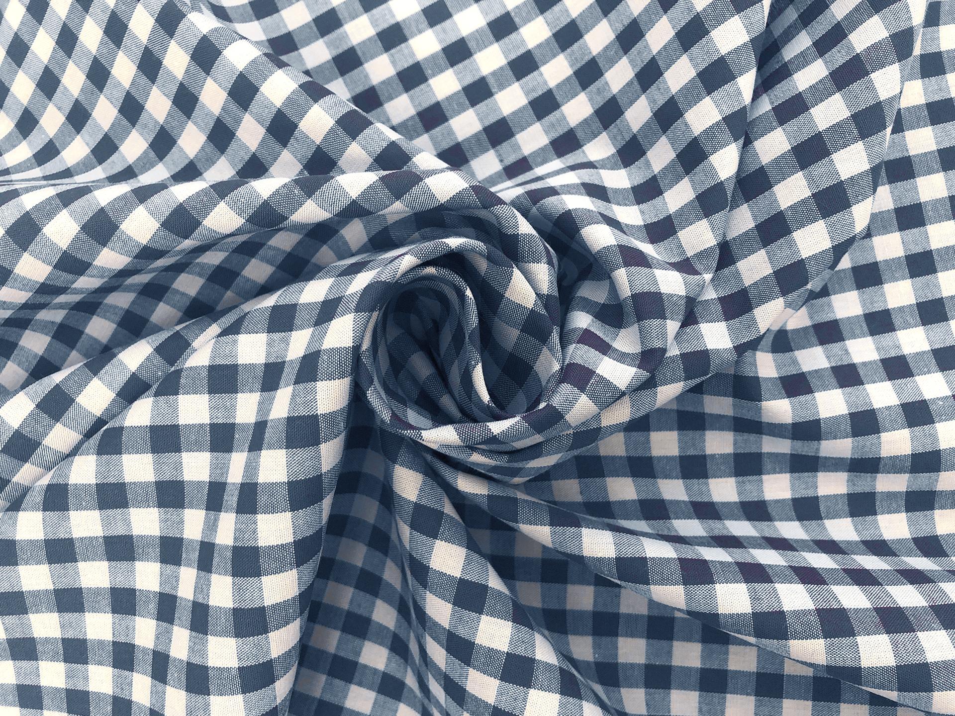 1/4" Cotton Gingham in Teal Blue