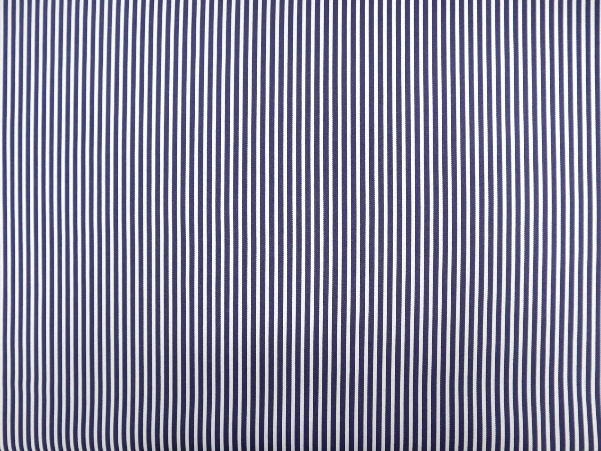 Stretch Cotton Sateen Stripe in Navy