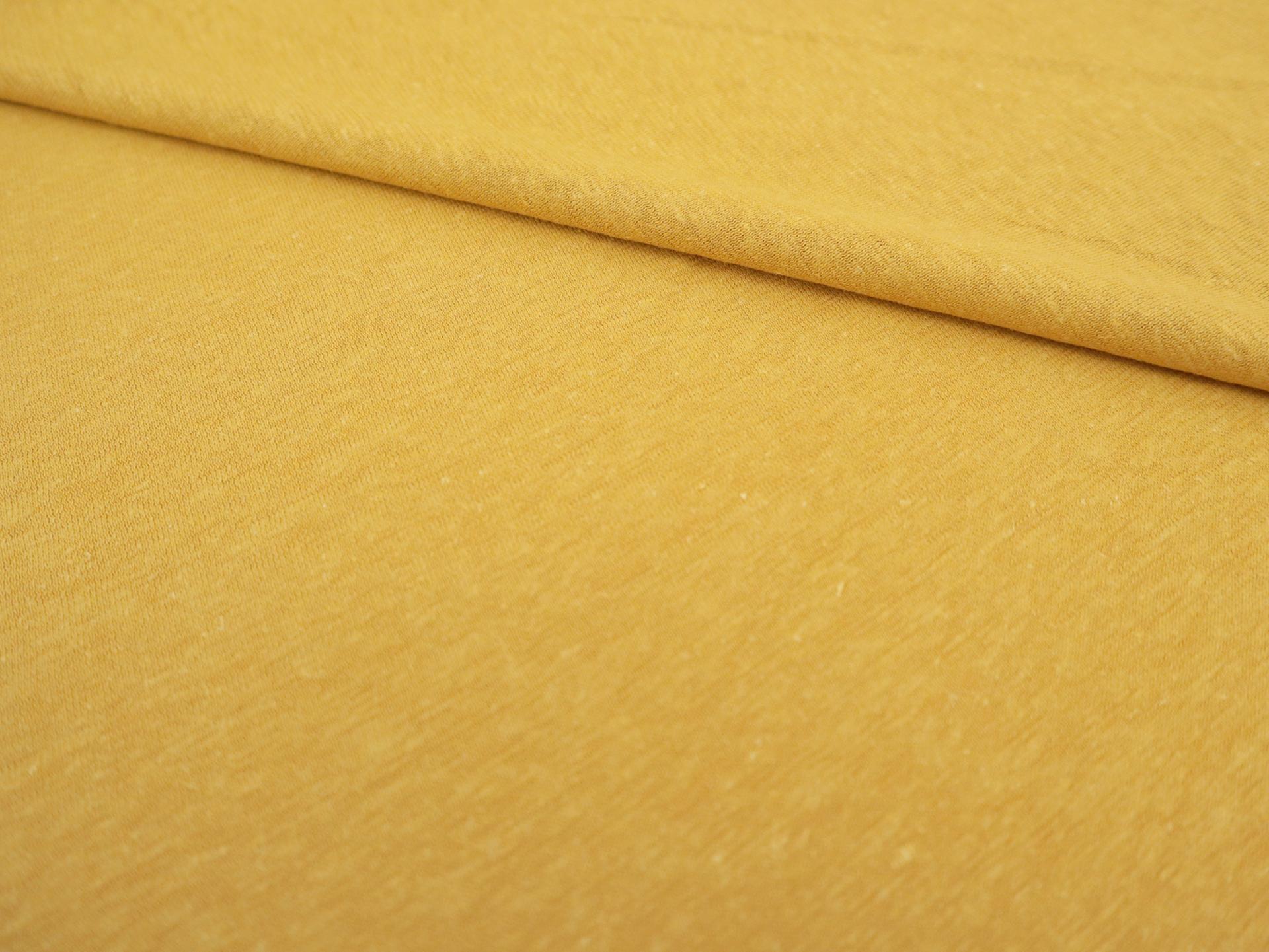 Organic Hemp & Cotton Jersey in Gold Nugget 