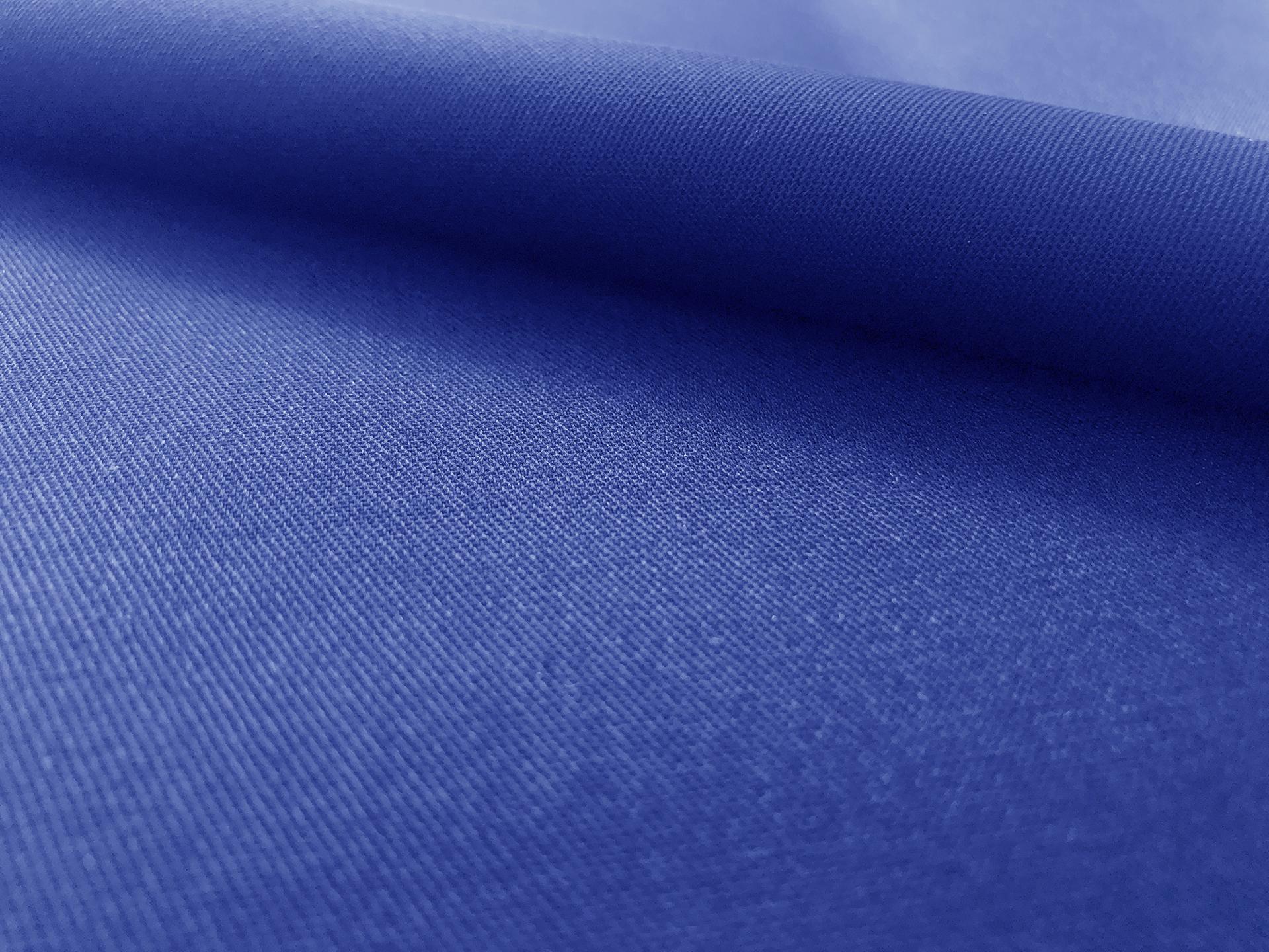 Polyester & Cotton Twill in Royal Blue