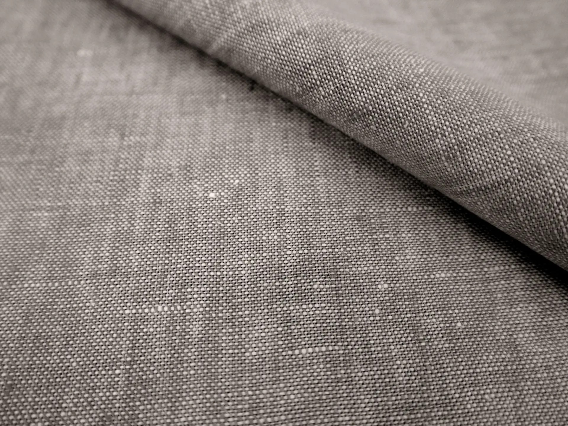 9.5 oz Upholstery Linen in Smoke Grey