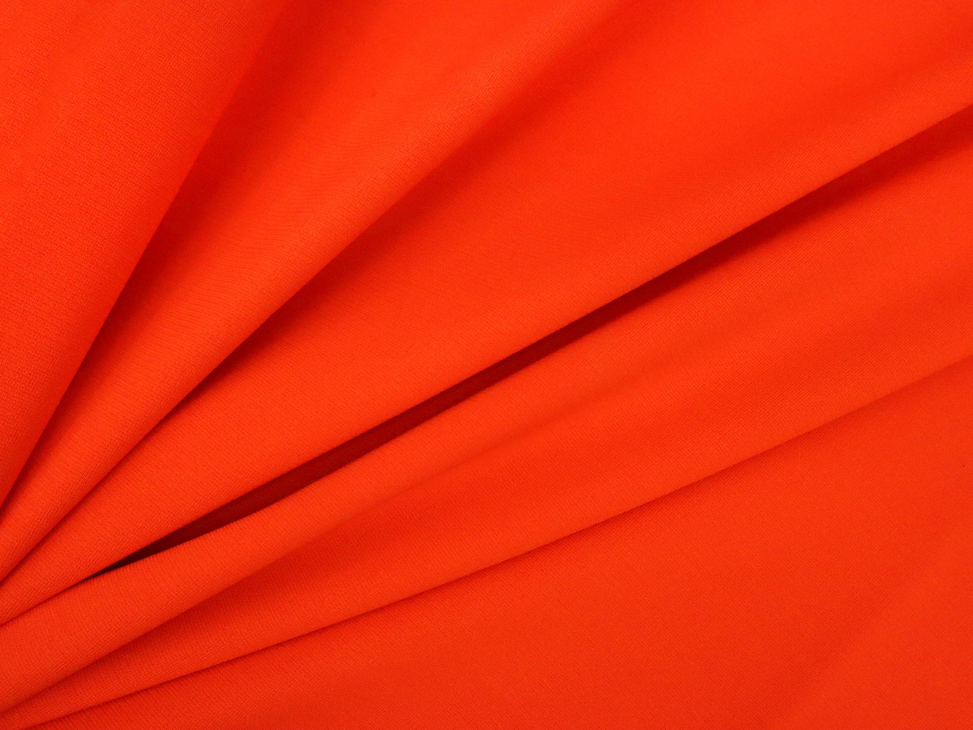 Italian Viscose Double Knit in Flame