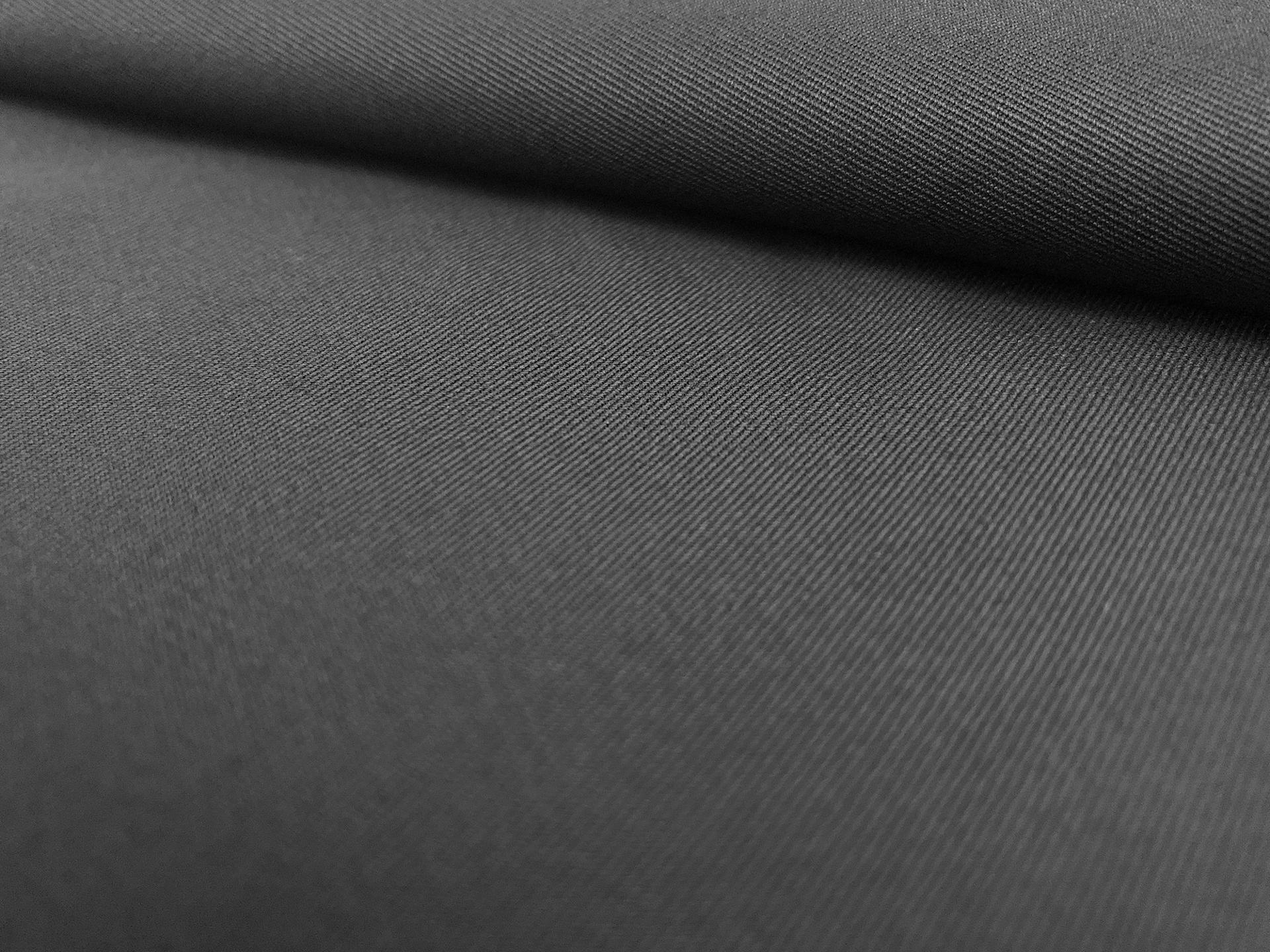 Japanese Fine Cotton Gabardine in Black