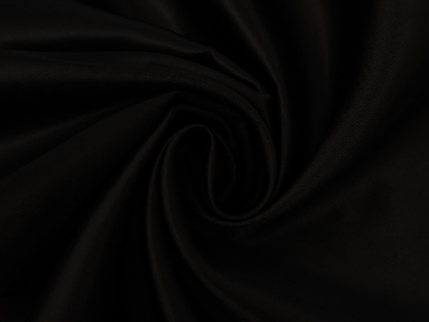 Satin Charmeuse in Black