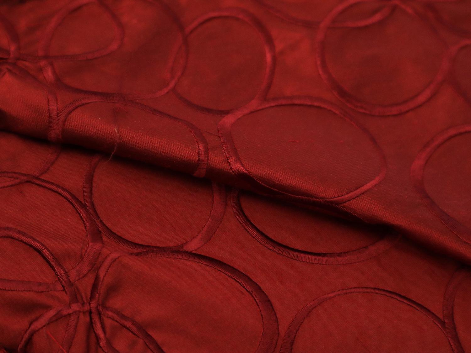 Embroidered Silk Shantung