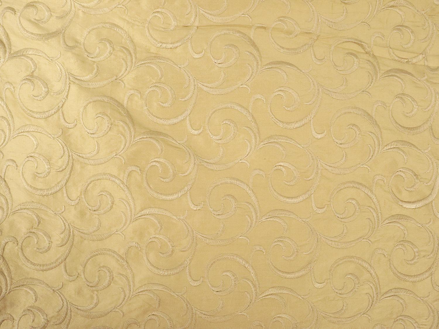 Embroidered Silk Shantung