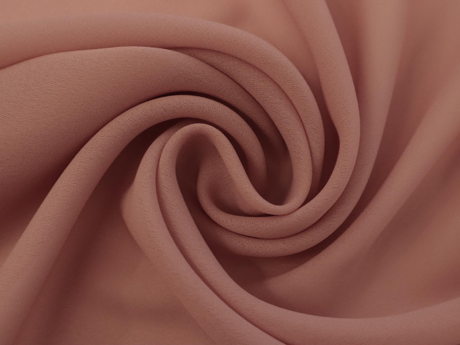 Polyester Double Georgette in Rum Pink