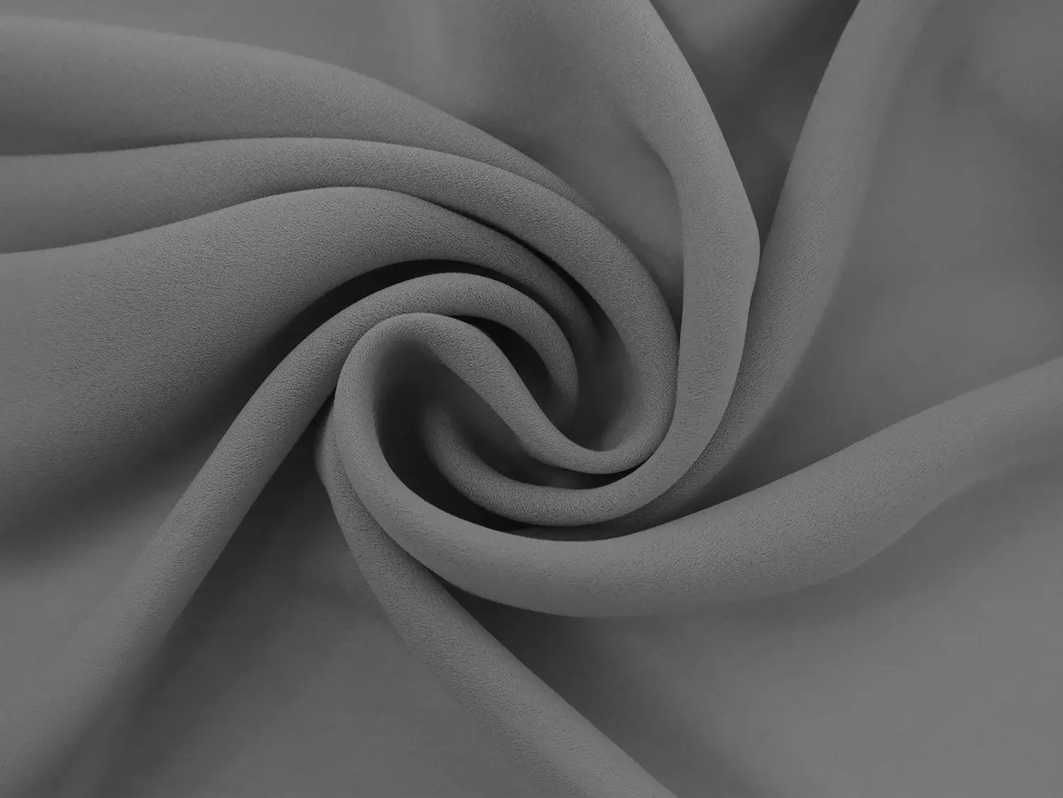 Polyester Double Georgette in Grey