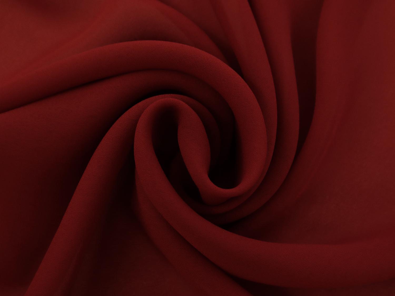 Polyester Double Georgette in Red