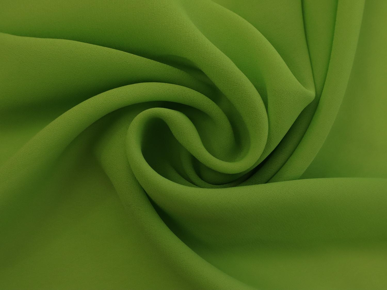 Polyester Double Georgette in Chartreuse