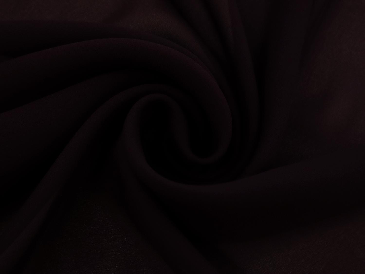 Polyester Double Georgette in Eggplant