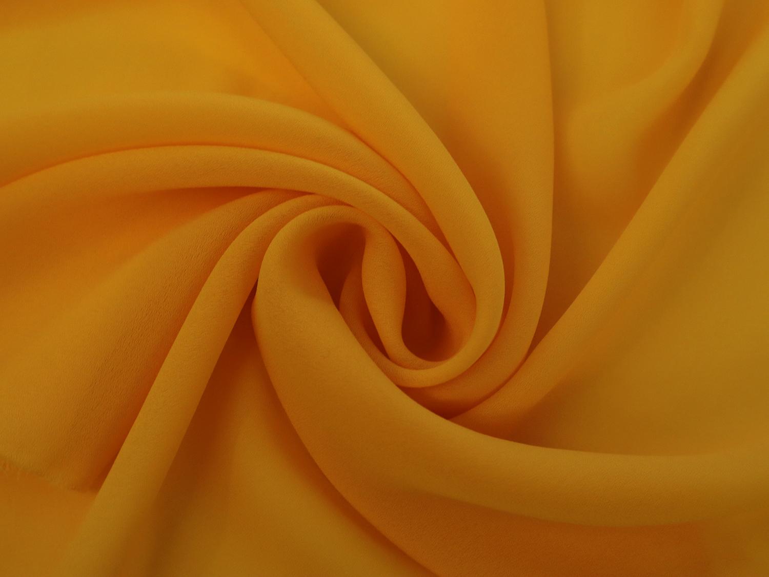 Polyester Double Georgette in Canary