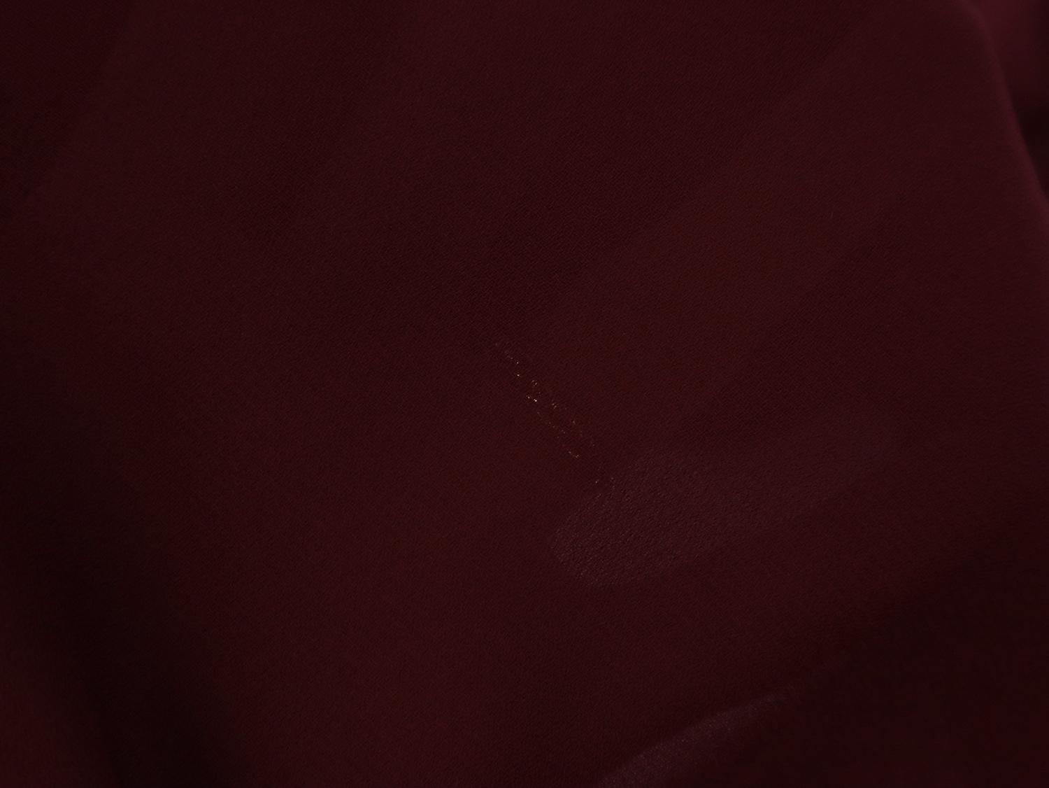 Polyester Double Georgette in Burgundy