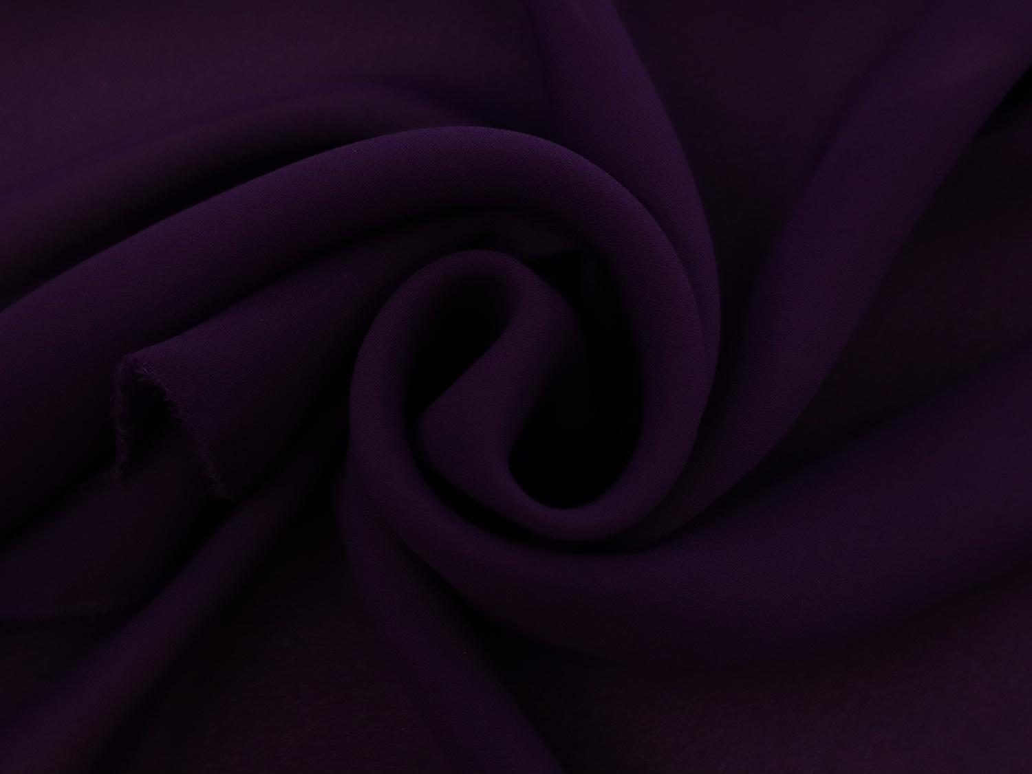 Polyester Double Georgette in Purple