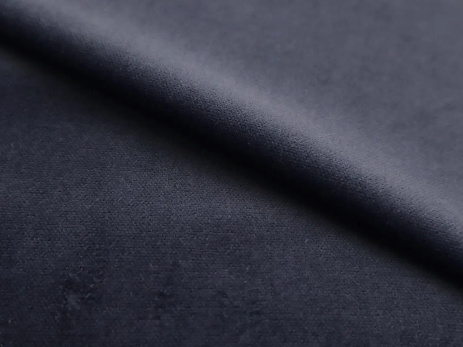 Pure Cotton Velvet in Ocean