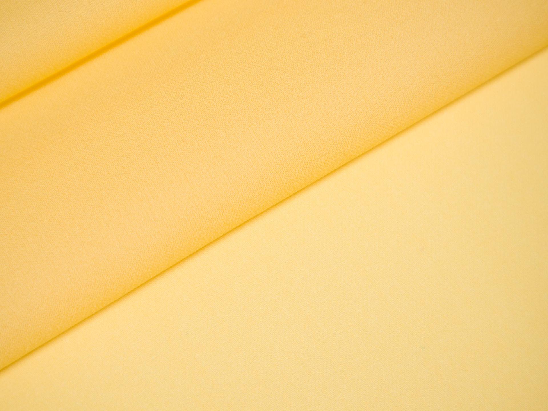 Silk Georgette in Banana folded