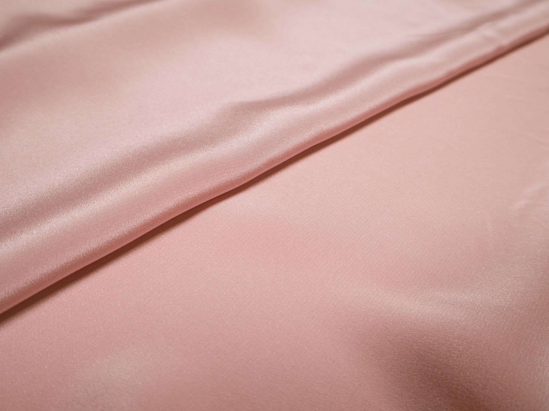 silk Crepe De Chine in dusty rose- folded
