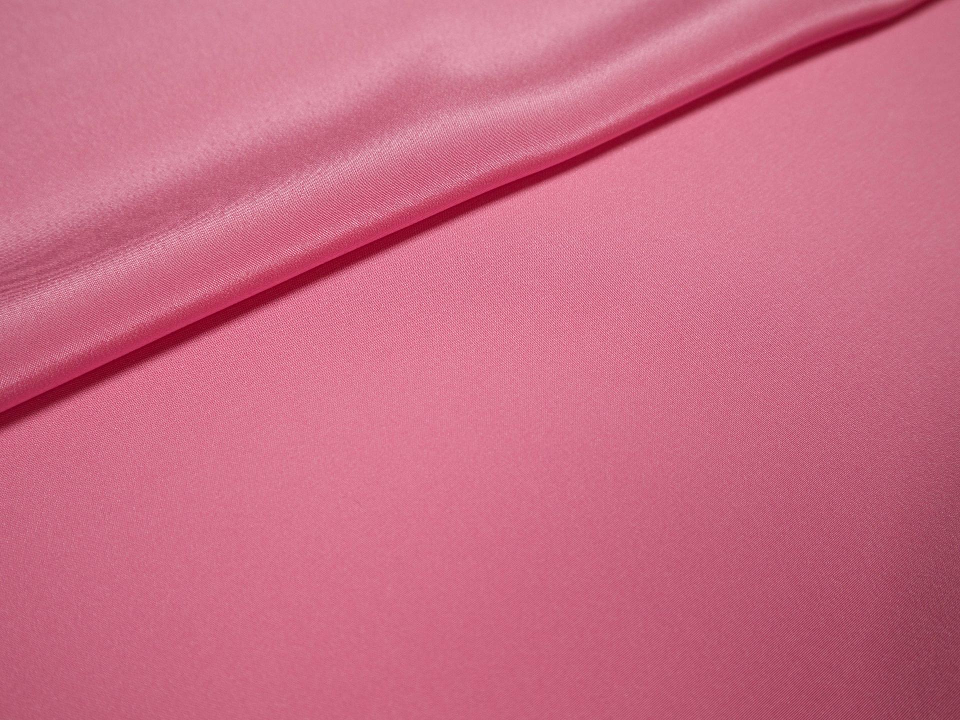 silk Crepe De Chine in Azalea- folded