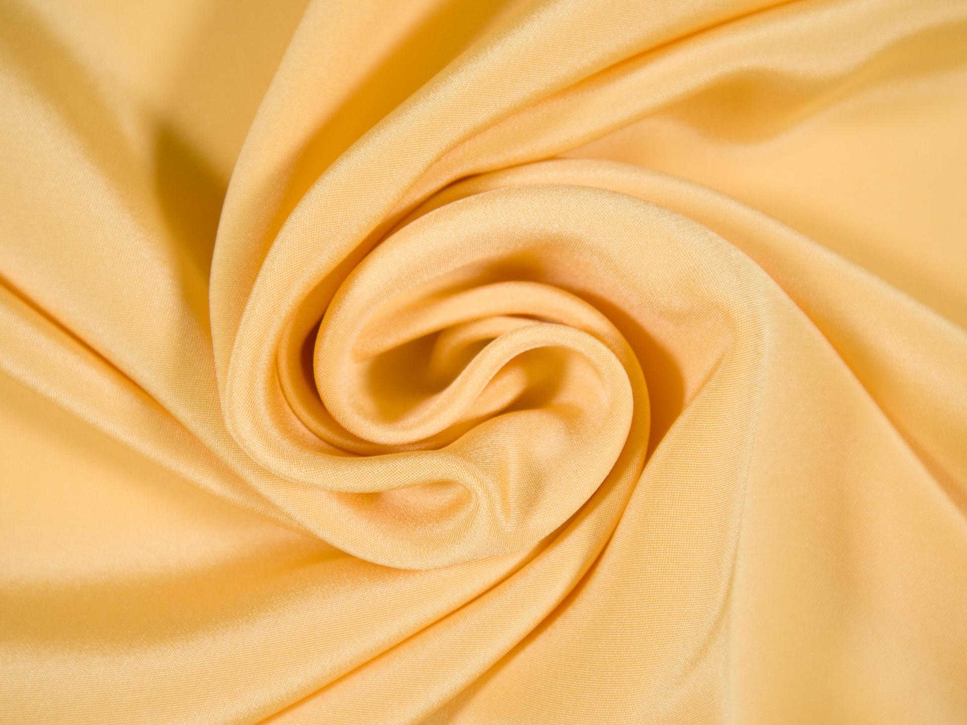 4 ply silk crepe in banana draped