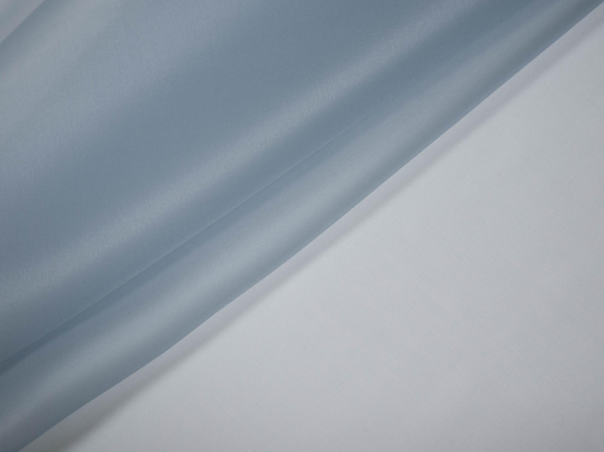 Solid organza in Candy Blue folded