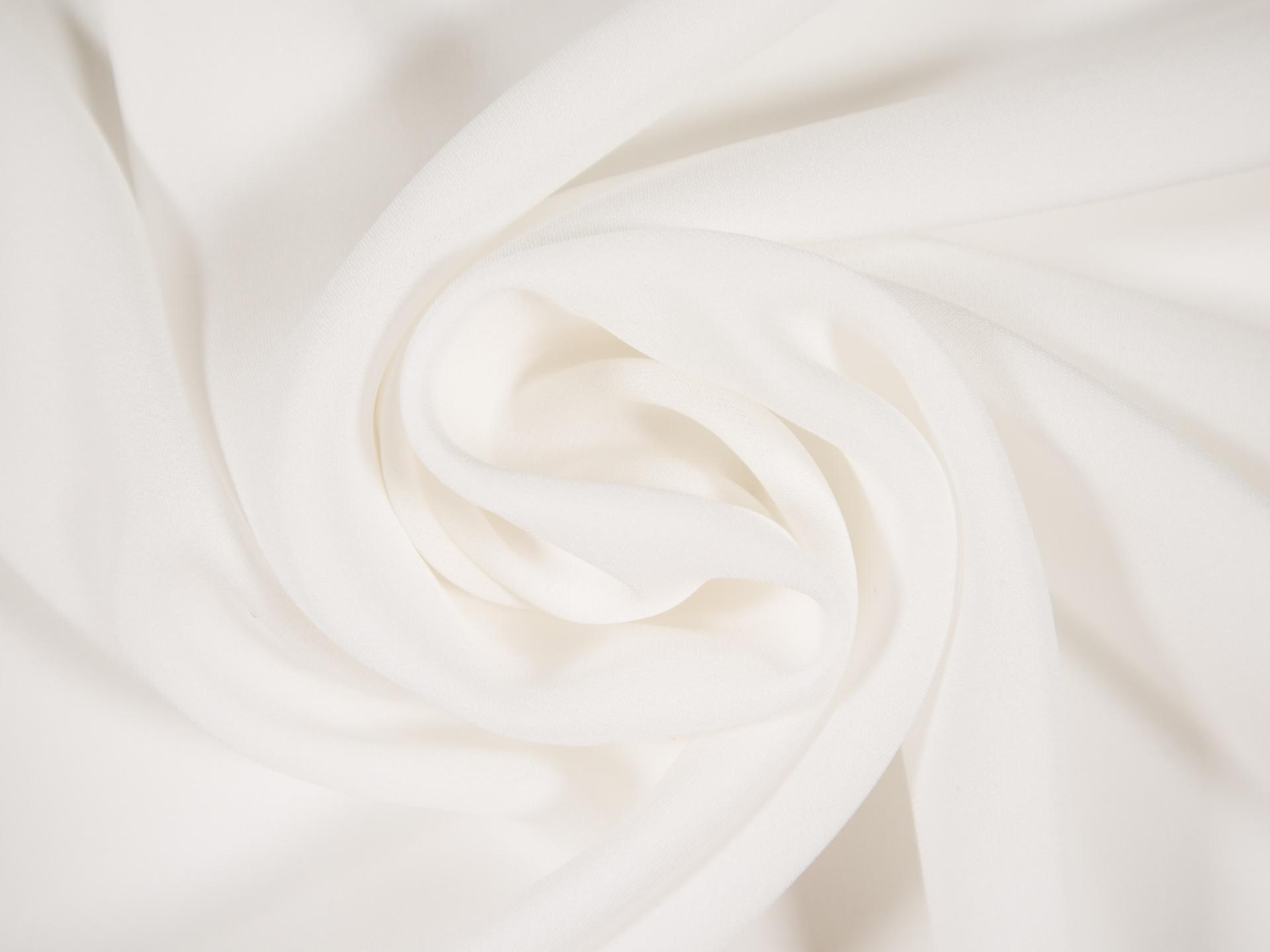Silk Georgette in White draped